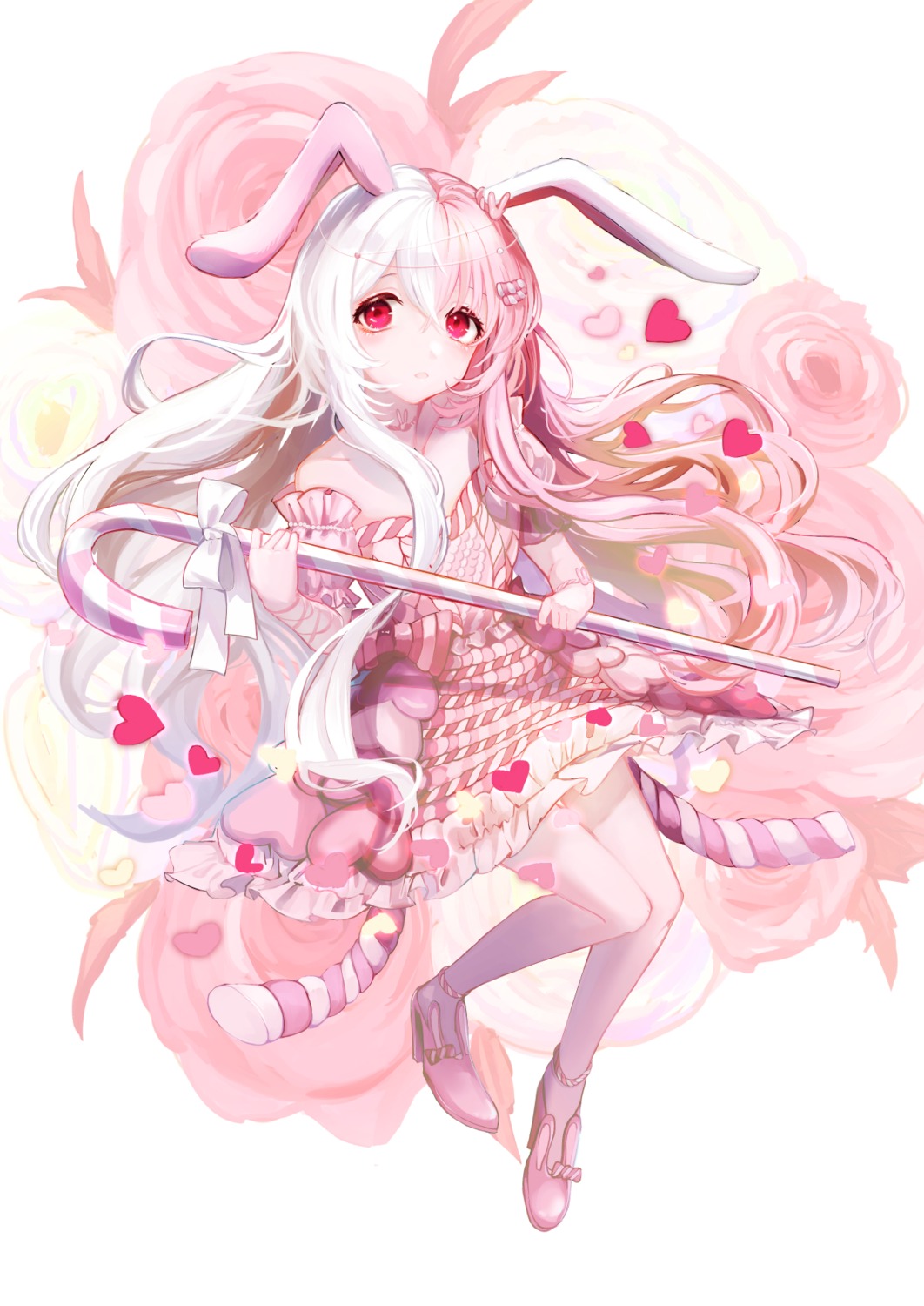 animal_ears, dress, heels, hemorina