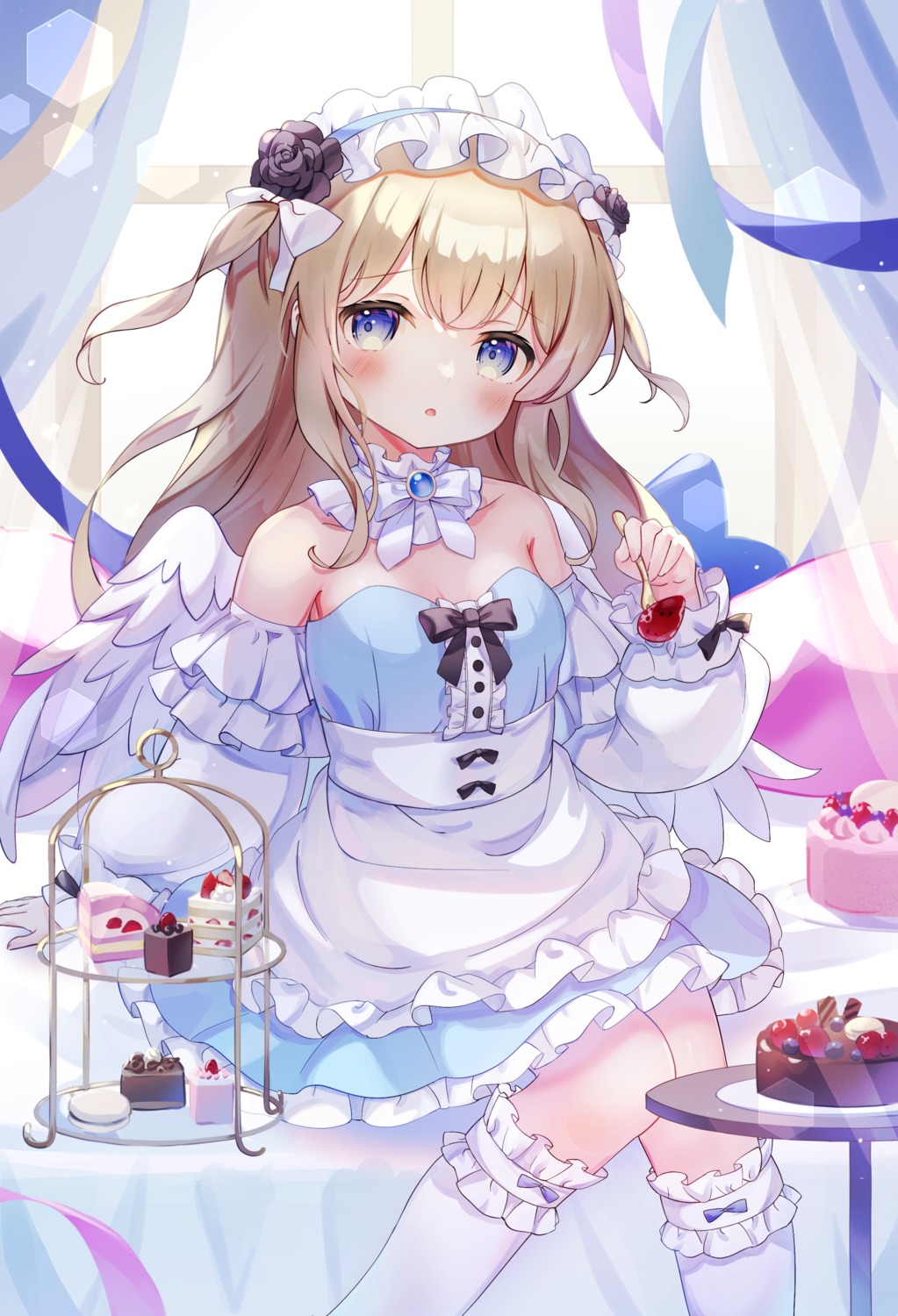 fujii_shino, maid, wings