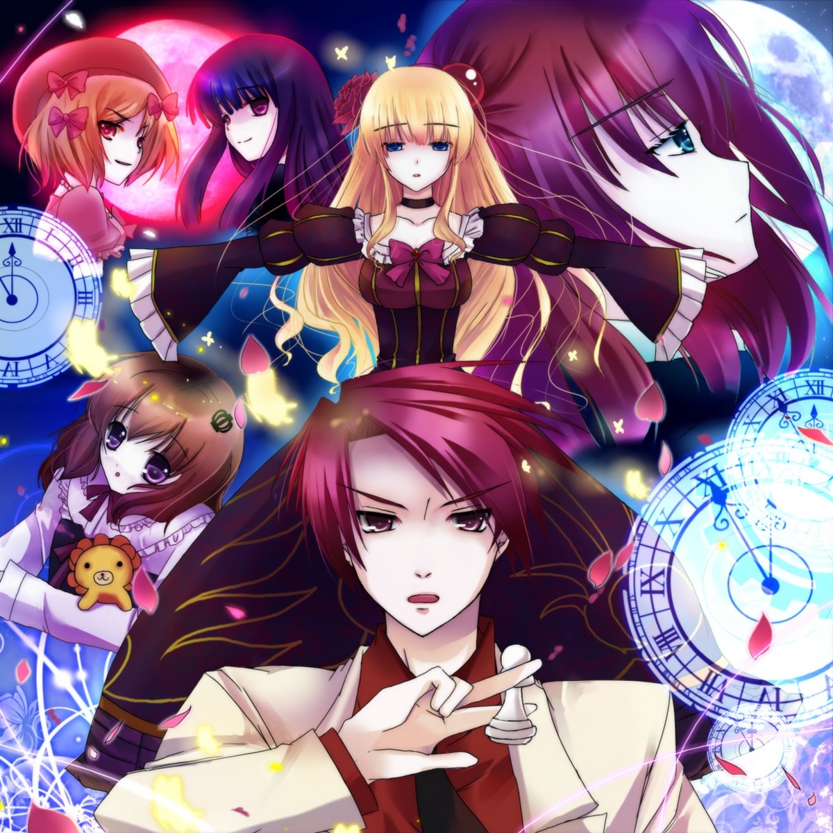 beatrice, frederica_bernkastel, lambdadelta, natsumikan, umineko_no_naku_koro_ni, ushiromiya_battler, ushiromiya_maria