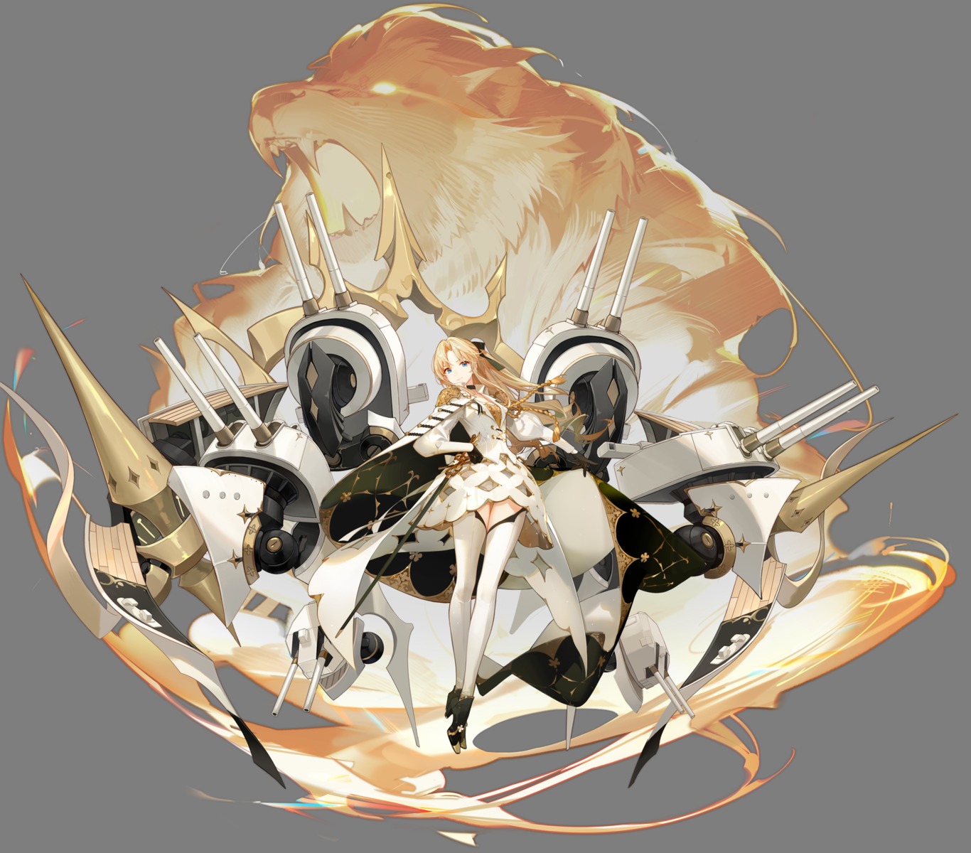 asukaziye, azur_lane, heels, thighhighs, transparent_png, vanguard_(azur_lane)