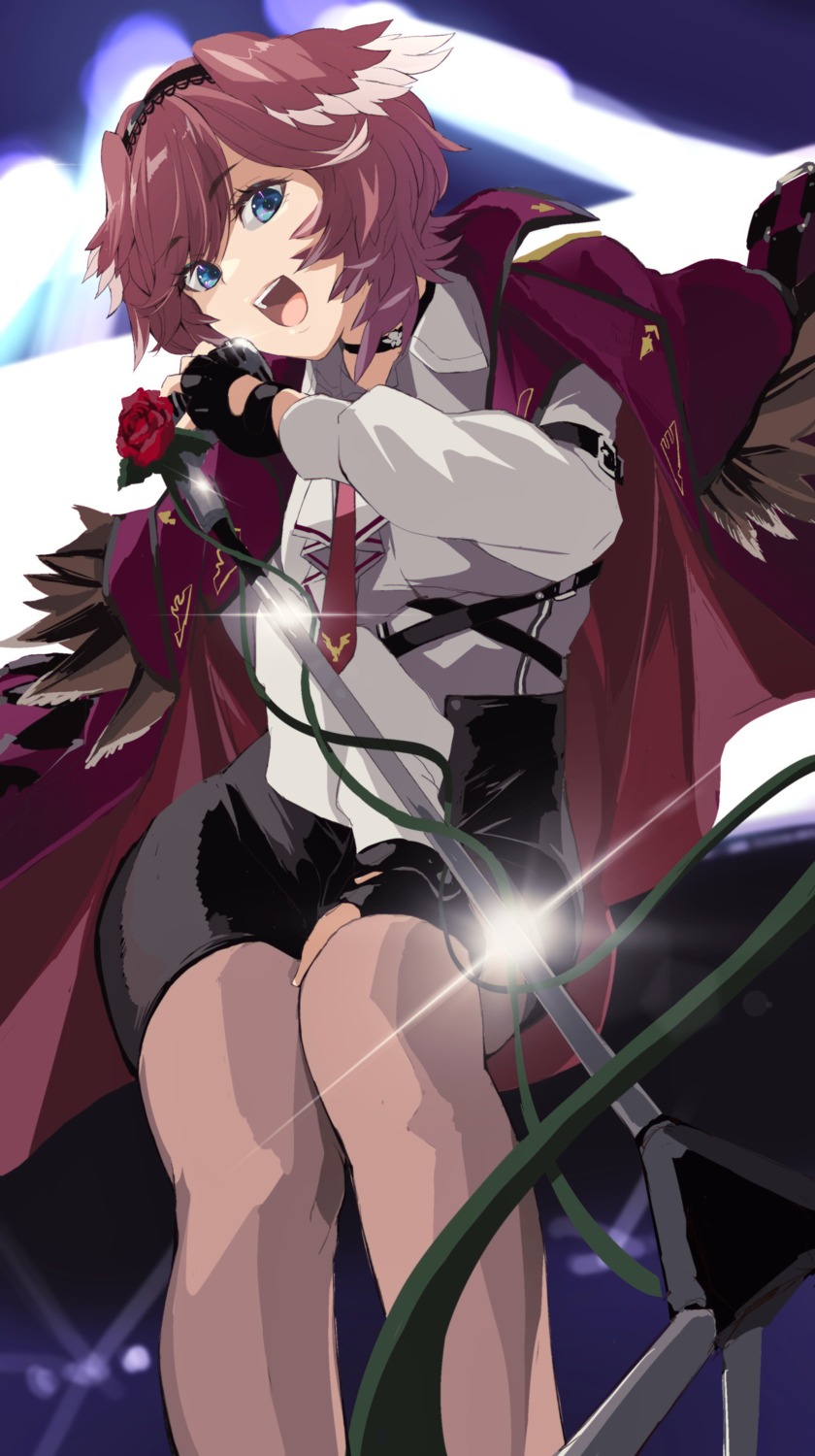hololive, takane_lui, torn_flipper, uniform, weapon, wings