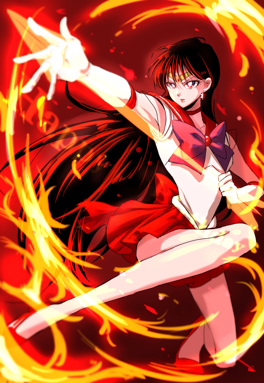bishoujo_senshi_sailor_moon, heels, hino_rei, seifuku, tagme, weapon