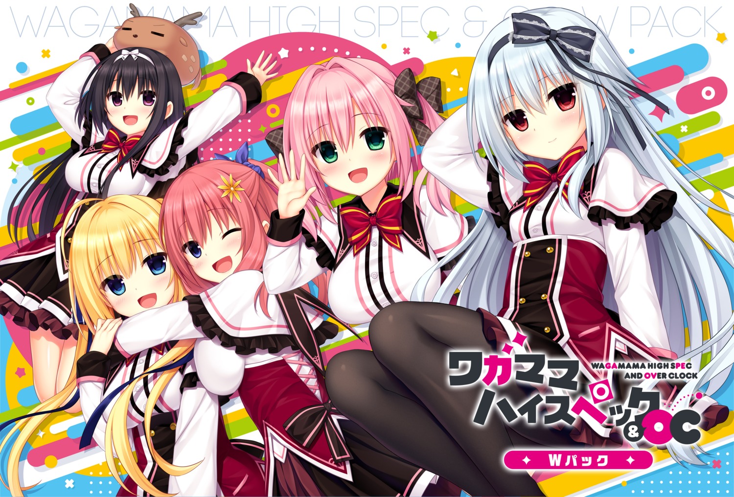 madosoft, miyase_mihiro, narumi_toa, pantyhose, rokuonji_kaoruko, sakuragi_roofolet_ashe, seifuku, utsunomiya_tsumire
