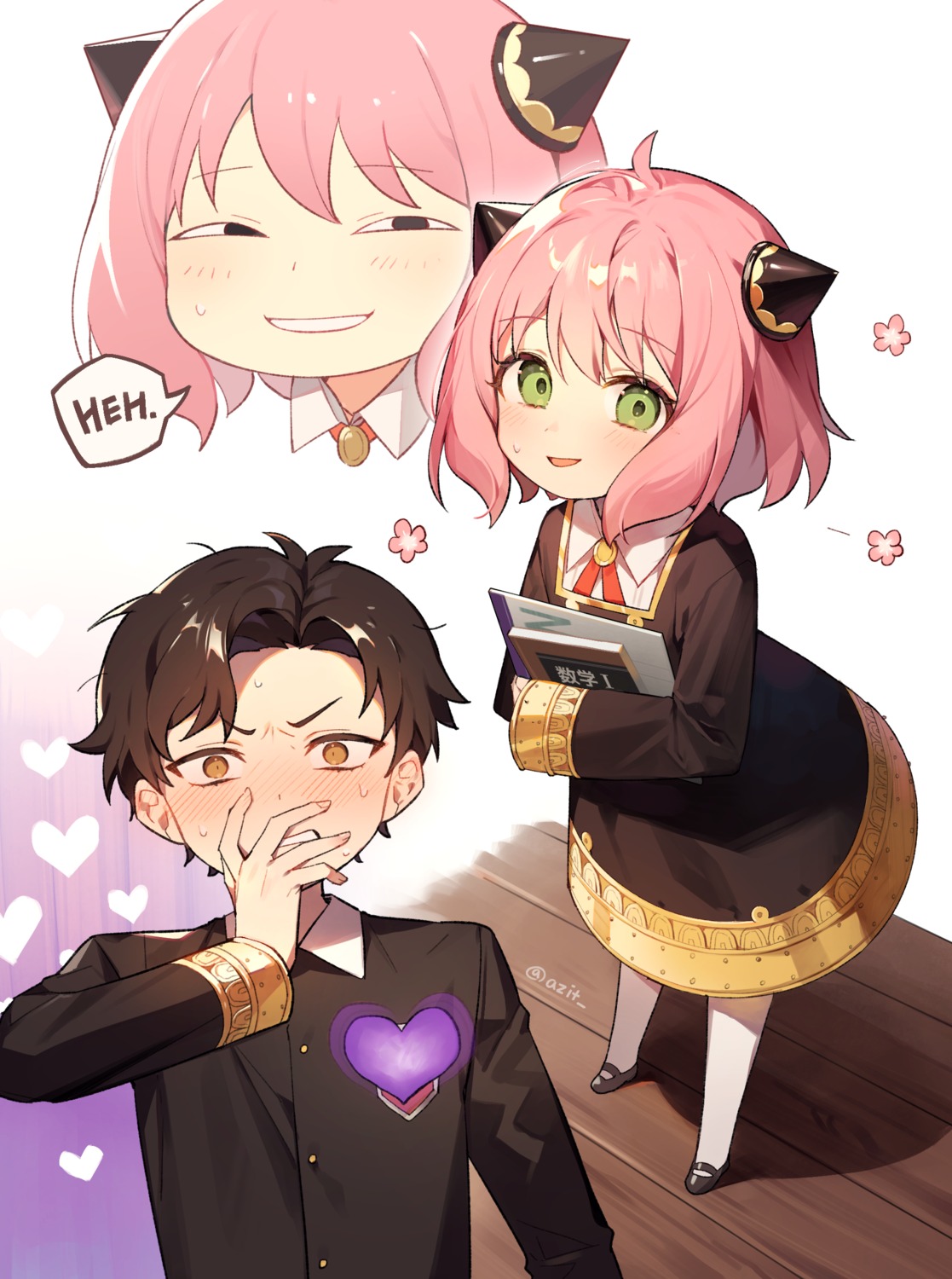 anya_forger, damian_desmond, pantyhose, seifuku, spy_x_family, tagme