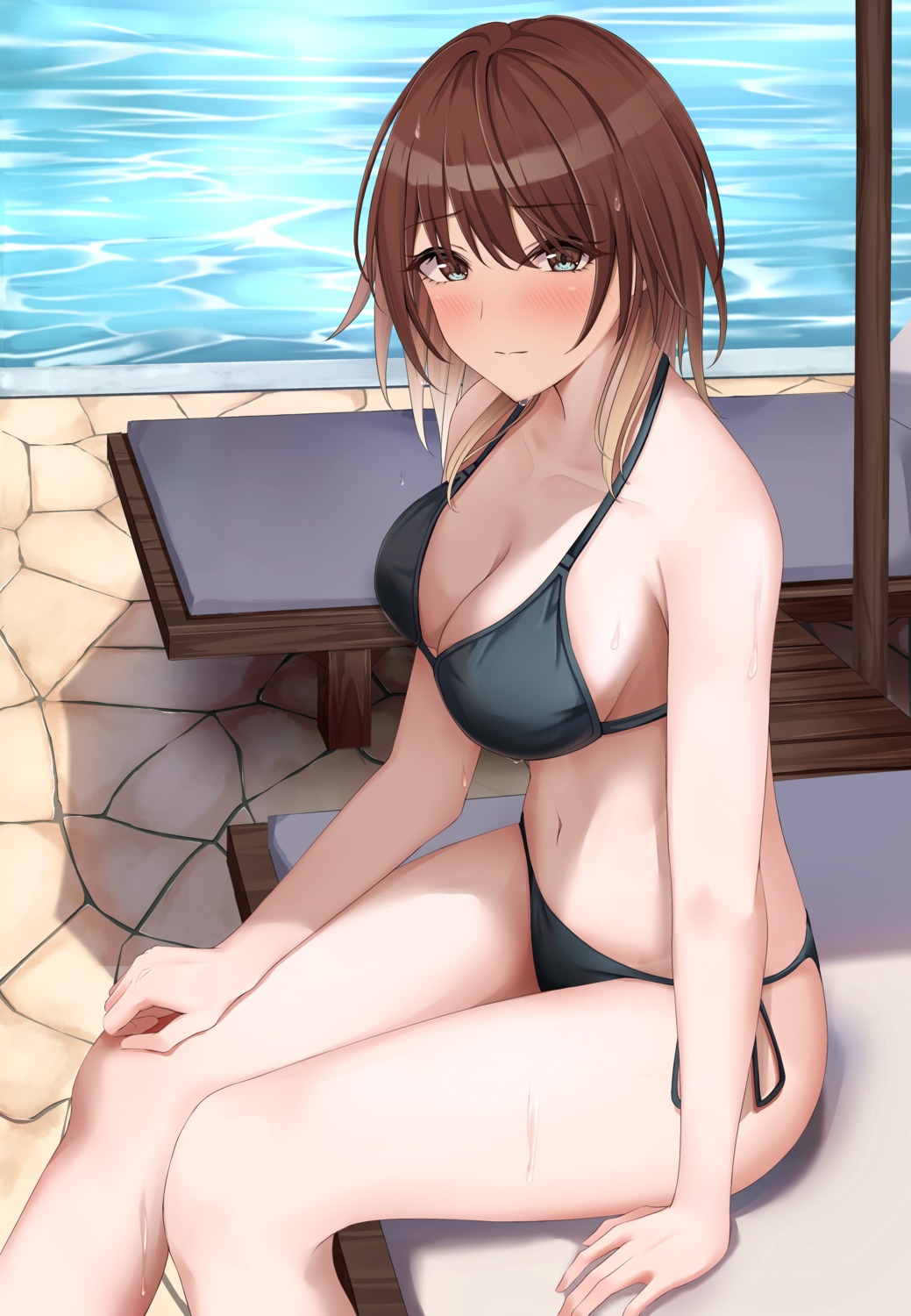 aketa_mikoto, bikini, swimsuits, the_idolm@ster, the_idolm@ster_shiny_colors, yuro