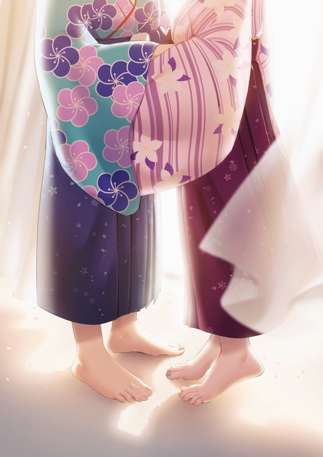 casino_(casinoep), dicebomb, feet, japanese_clothes, shiragiku_hotaru, takafuji_kako, the_idolm@ster, the_idolm@ster_cinderella_girls, yuri