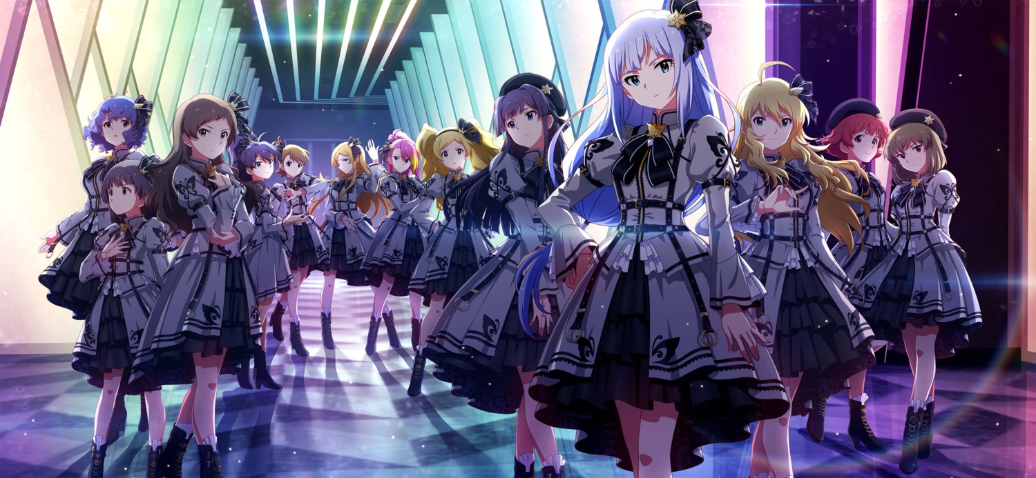 emily_stewart, futami_ami, ganaha_hibiki, heels, hoshii_miki, kitazawa_shiho, maihama_ayumu, mogami_shizuka
