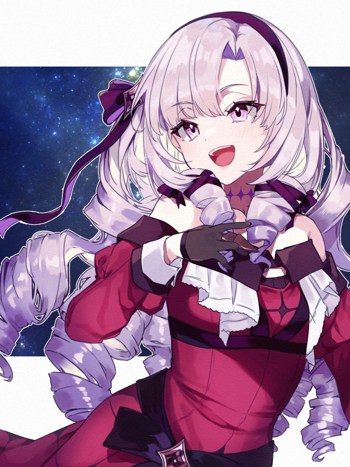 dress, hyakumantenbara_salome, nijisanji, nikuya_mugi, tattoo