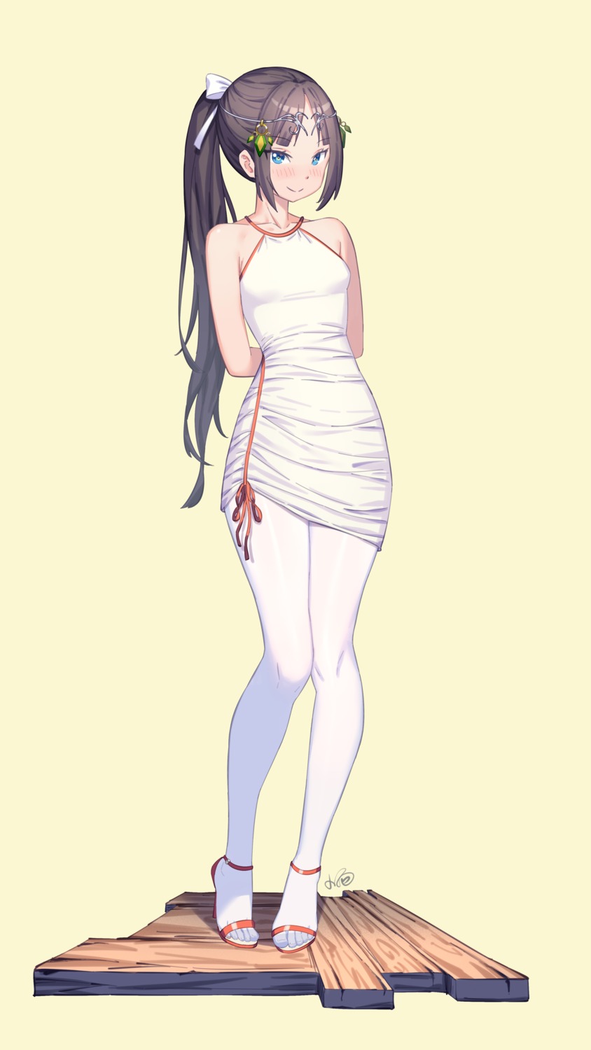 dress, heels, konishi_(565112307), pantyhose