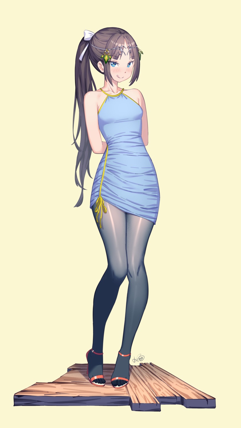 dress, heels, konishi_(565112307), pantyhose