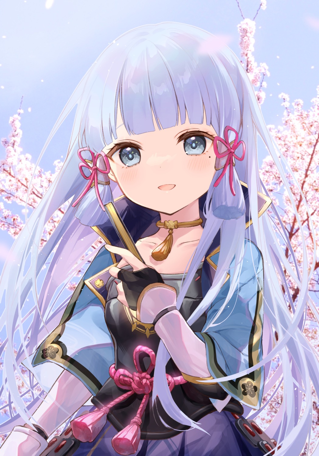 armor, genshin_impact, japanese_clothes, kamisato_ayaka, usanta