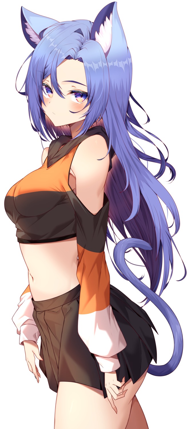 animal_ears, jun_(aousa0328), minah_(chaesu), nekomimi, tail