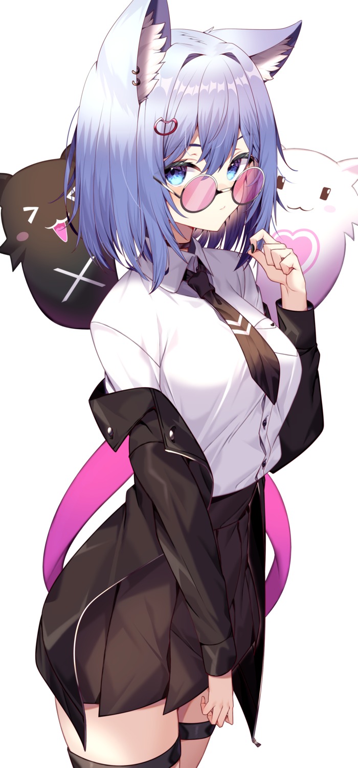 animal_ears, garter, jun_(aousa0328), megane