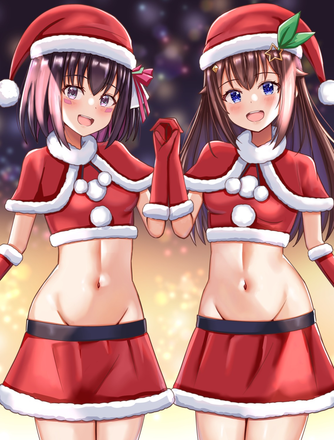 azki_(hololive), christmas, hololive, nootomo, tokino_sora