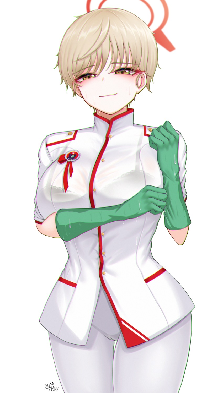 82jhin, blue_archive, bra, cameltoe, halo, ikekura_marina, see_through, uniform