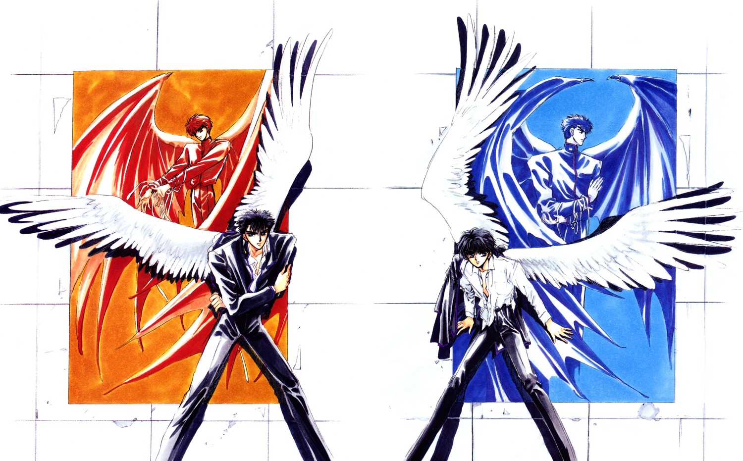 clamp, male, monou_fuuma, shirou_kamui, x