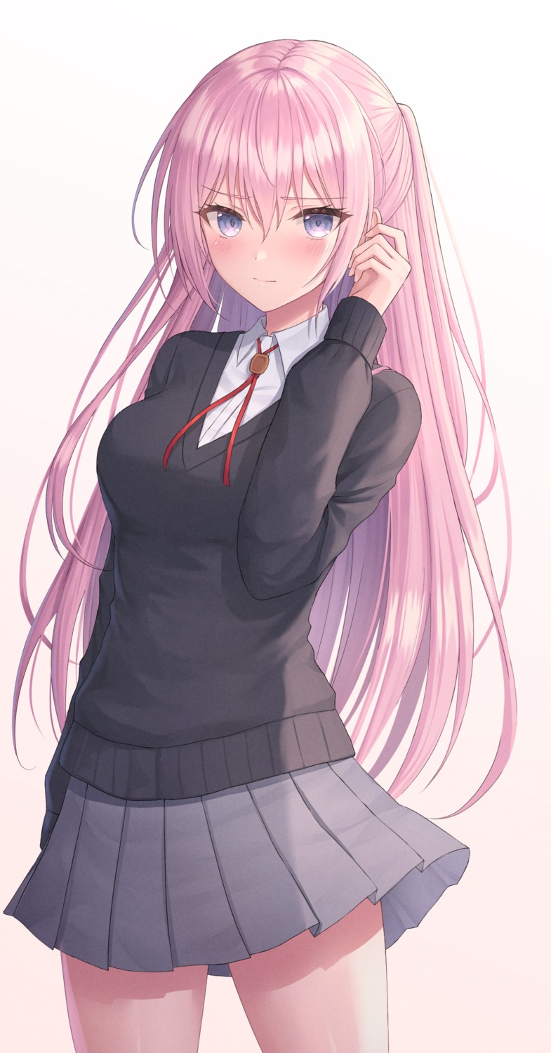 kawaii_dake_ja_nai_shikimori-san, seifuku, seungju_lee, shikimori_miyako, sweater