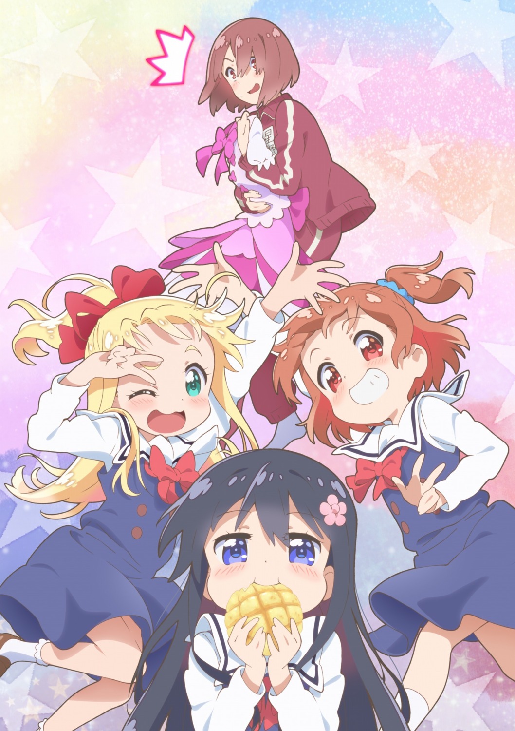 gym_uniform, himesaka_noa, hoshino_hinata, hoshino_miyako_(wataten), seifuku, shirosaki_hana, tagme, watashi_ni_tenshi_ga_maiorita!