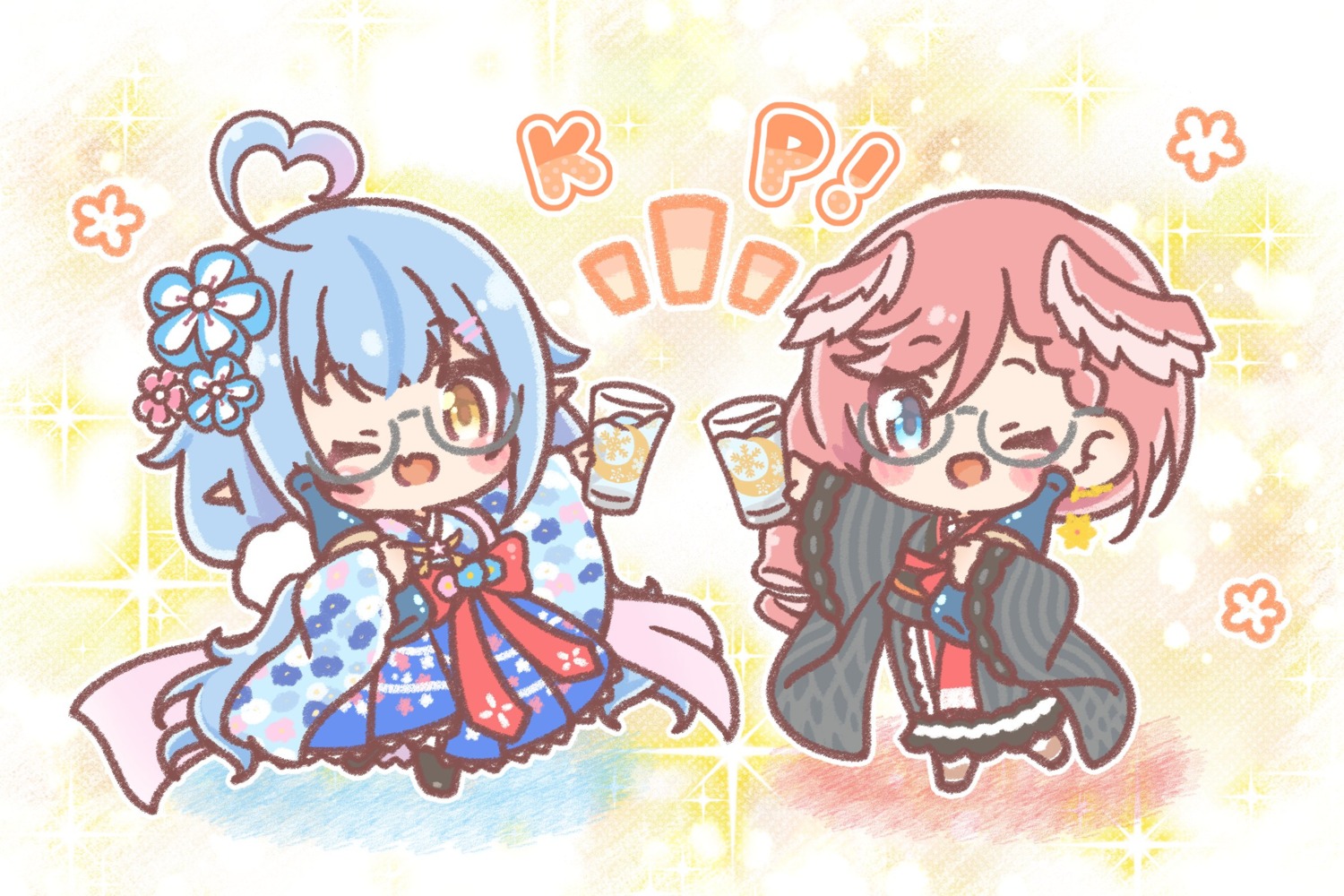 chibi, elf, hololive, lolita_fashion, megane, mitarashi_neko, pointy_ears, takane_lui