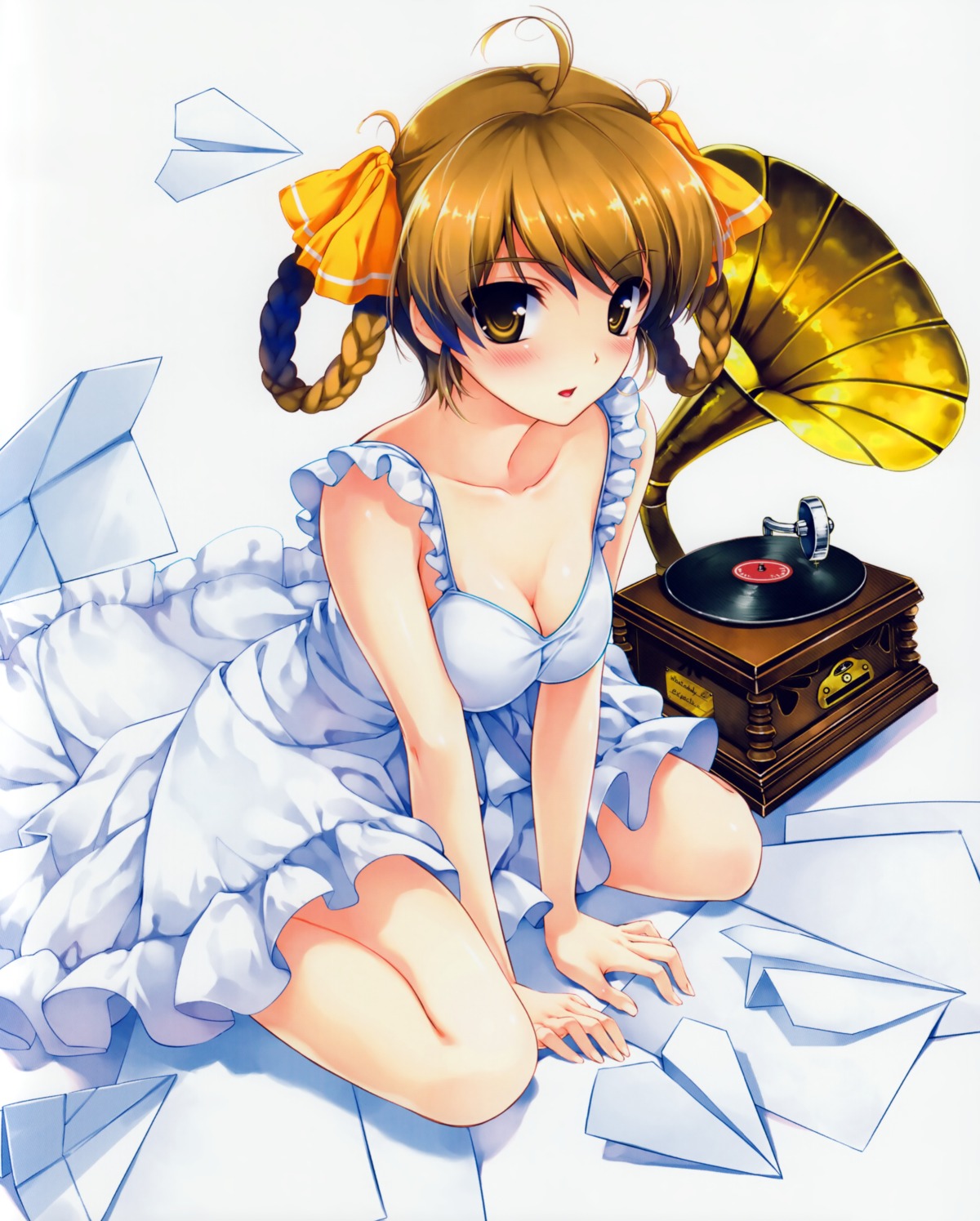 abhar, chidori_minamo, cleavage, dress, misaki_kurehito, smile_cubic!, suiheisen_made_nan_mile?