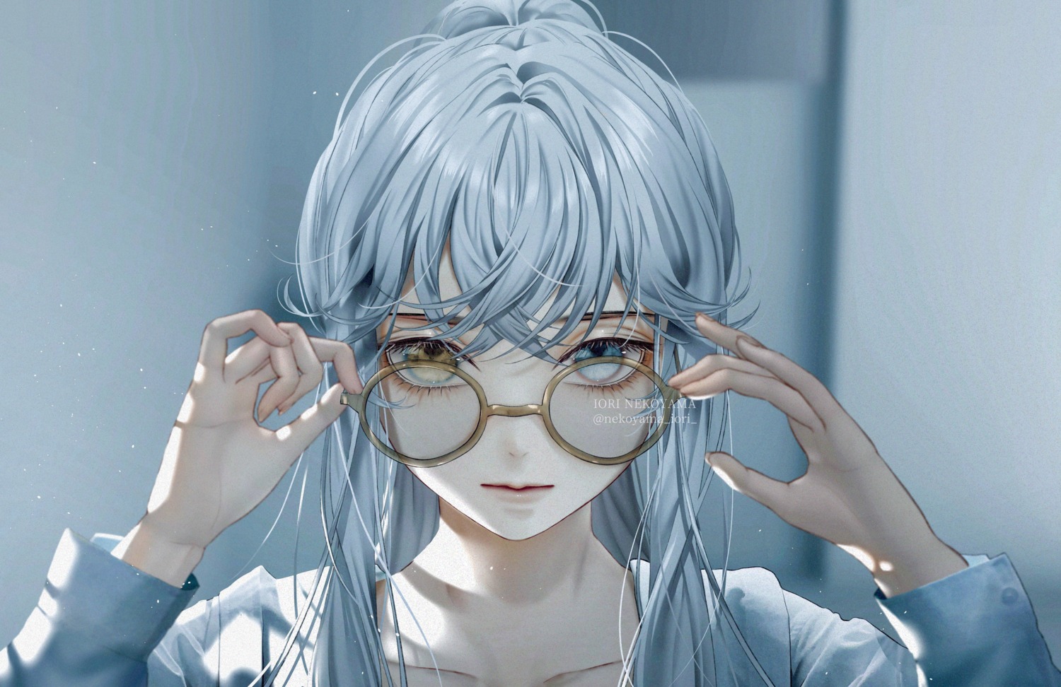 heterochromia, megane, nekoyama_iori