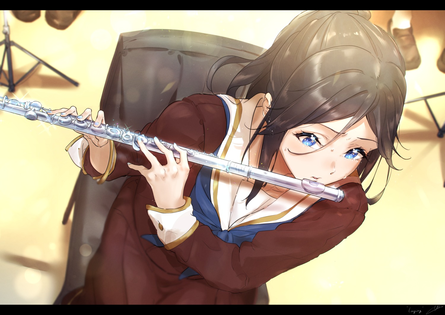 hibike!_euphonium, kasaki_nozomi, kuziaaizuk, liz_to_aoi_tori, seifuku