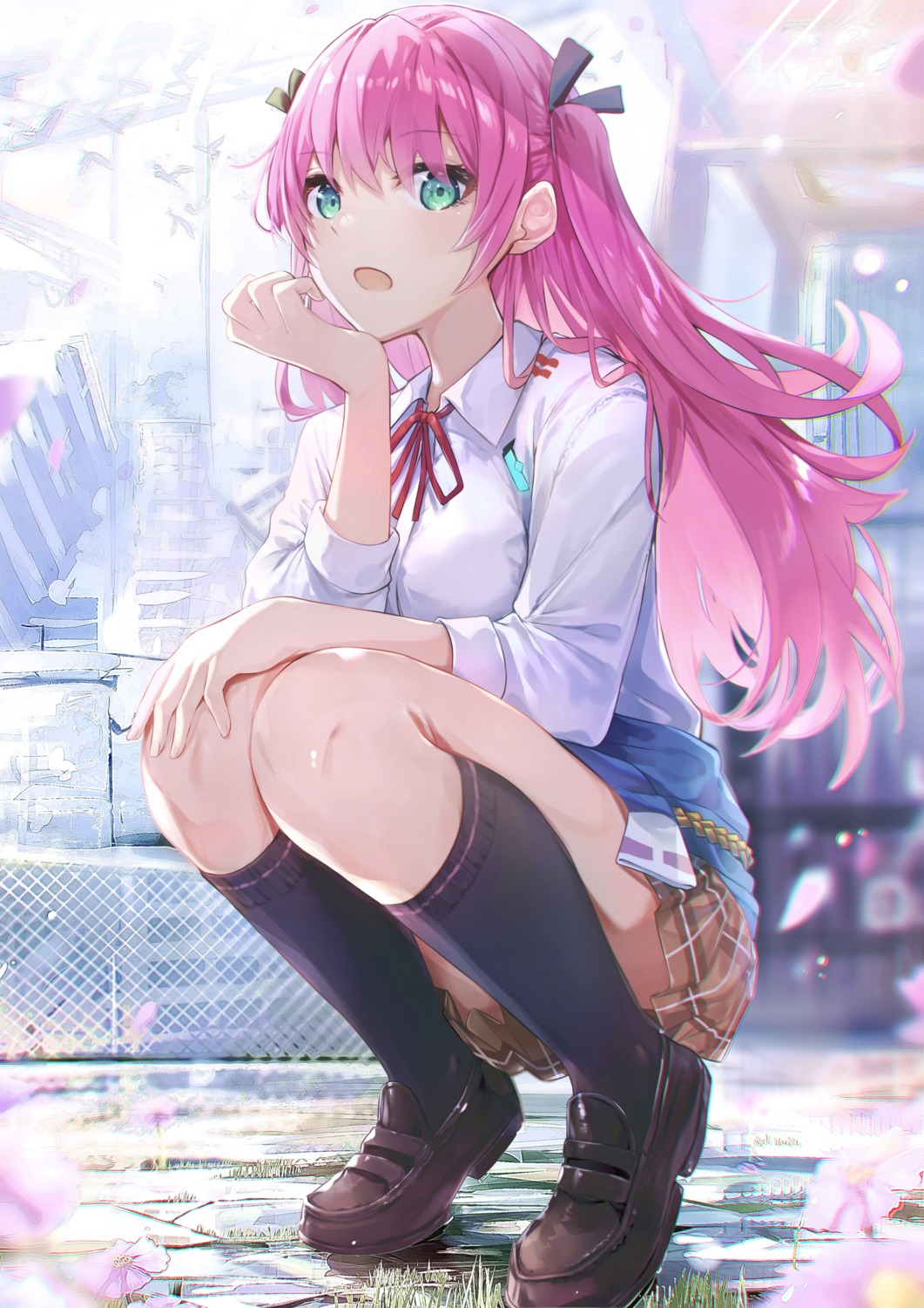 aikawa_megumi, heaven_burns_red, kurokuro_illust, seifuku