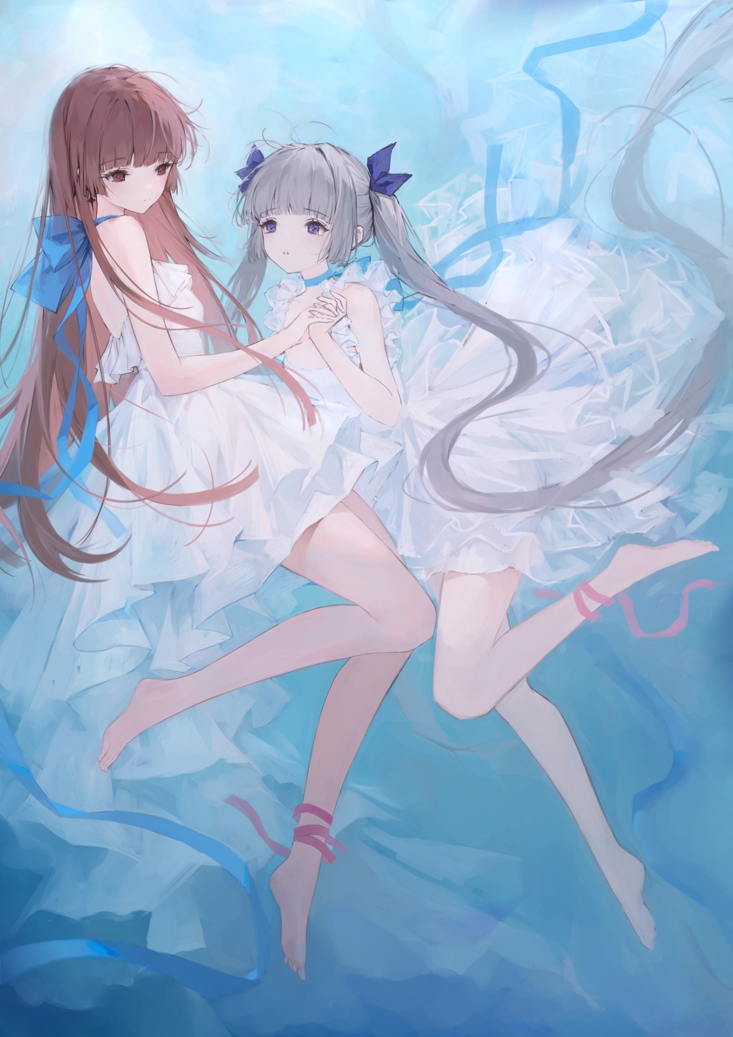 daichengqi, dress, see_through, yuri
