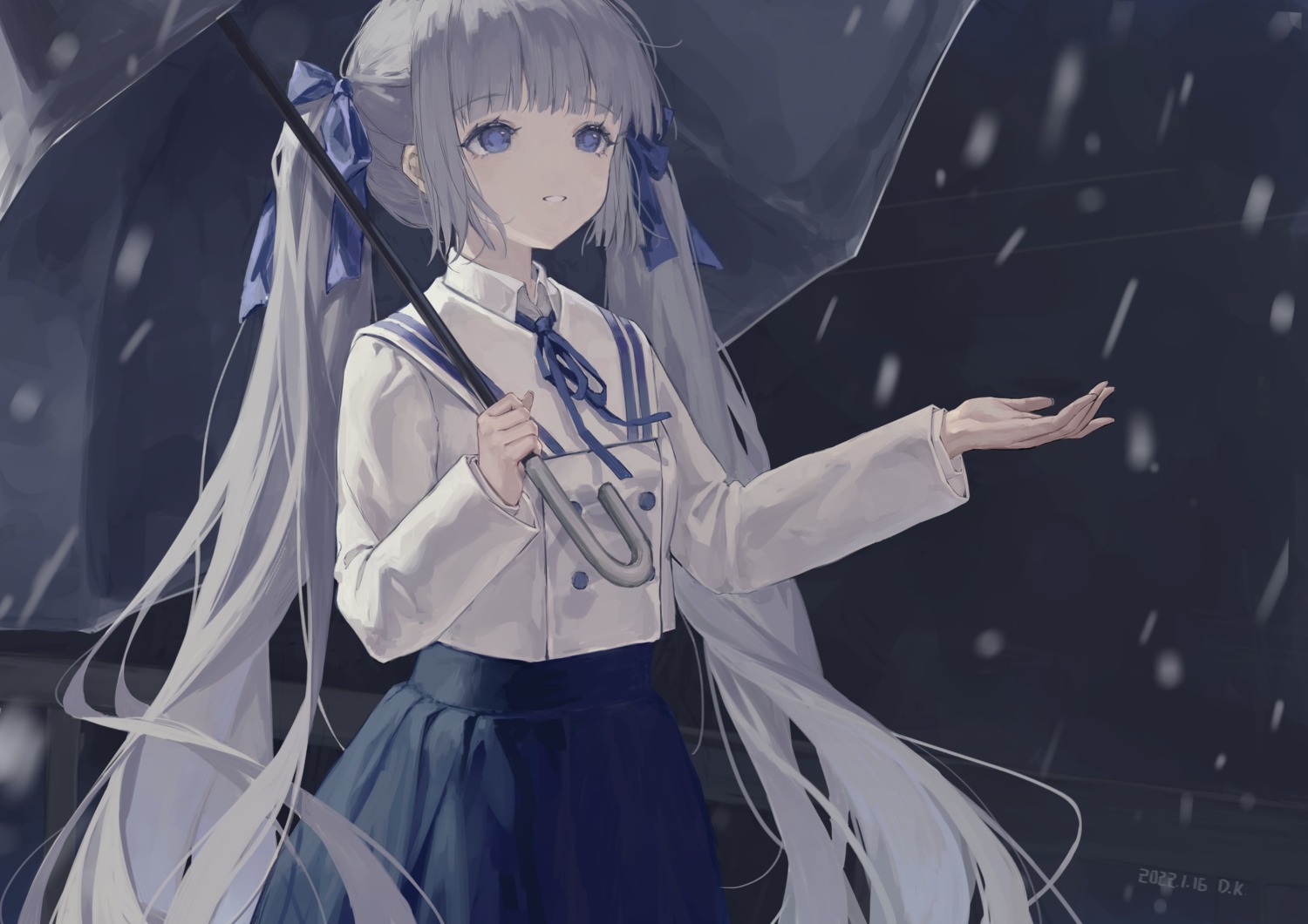 daichengqi, seifuku, umbrella