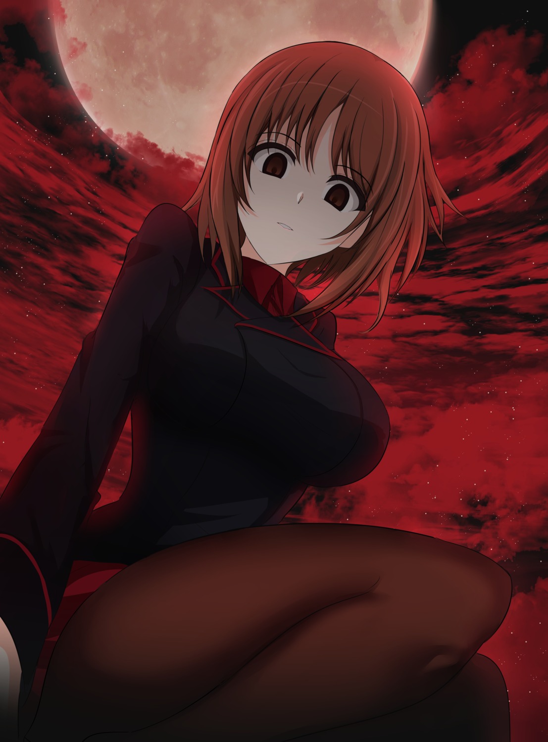 aikir_(jml5160), girls_und_panzer, nishizumi_miho, pantyhose, uniform