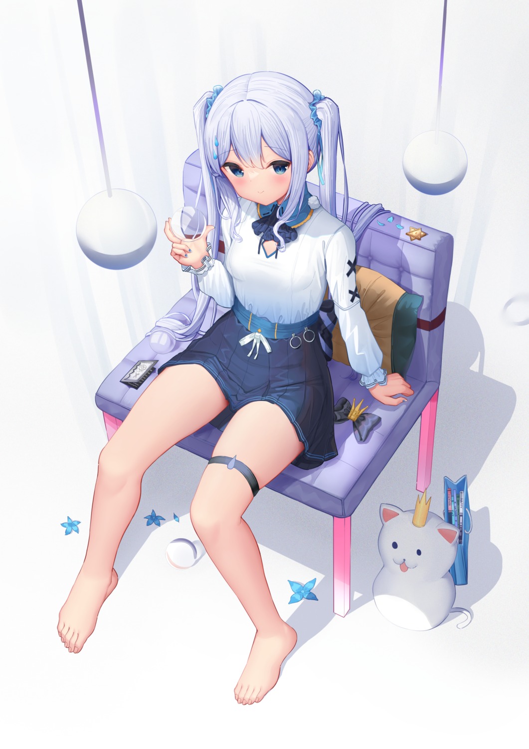 bachibachi_(tisen), garter, neko