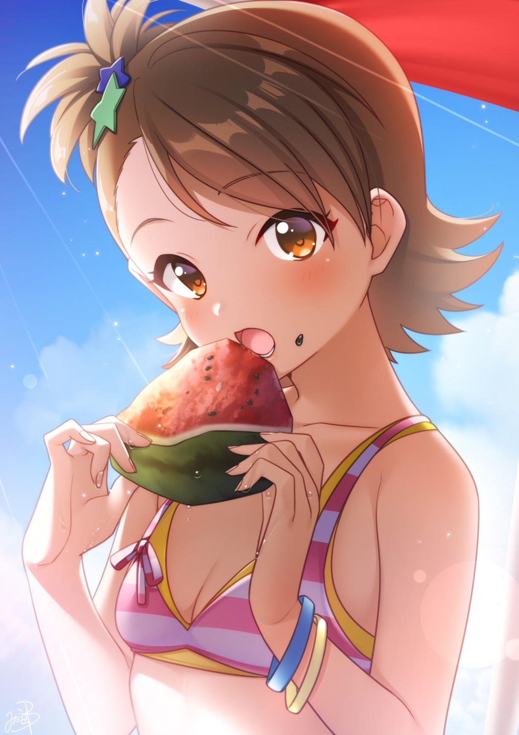 bikini_top, cleavage, futami_ami, mikapoe, swimsuits, the_idolm@ster