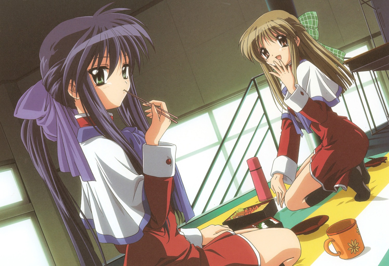 fixme, kanon, kawasumi_mai, kurata_sayuri, seifuku