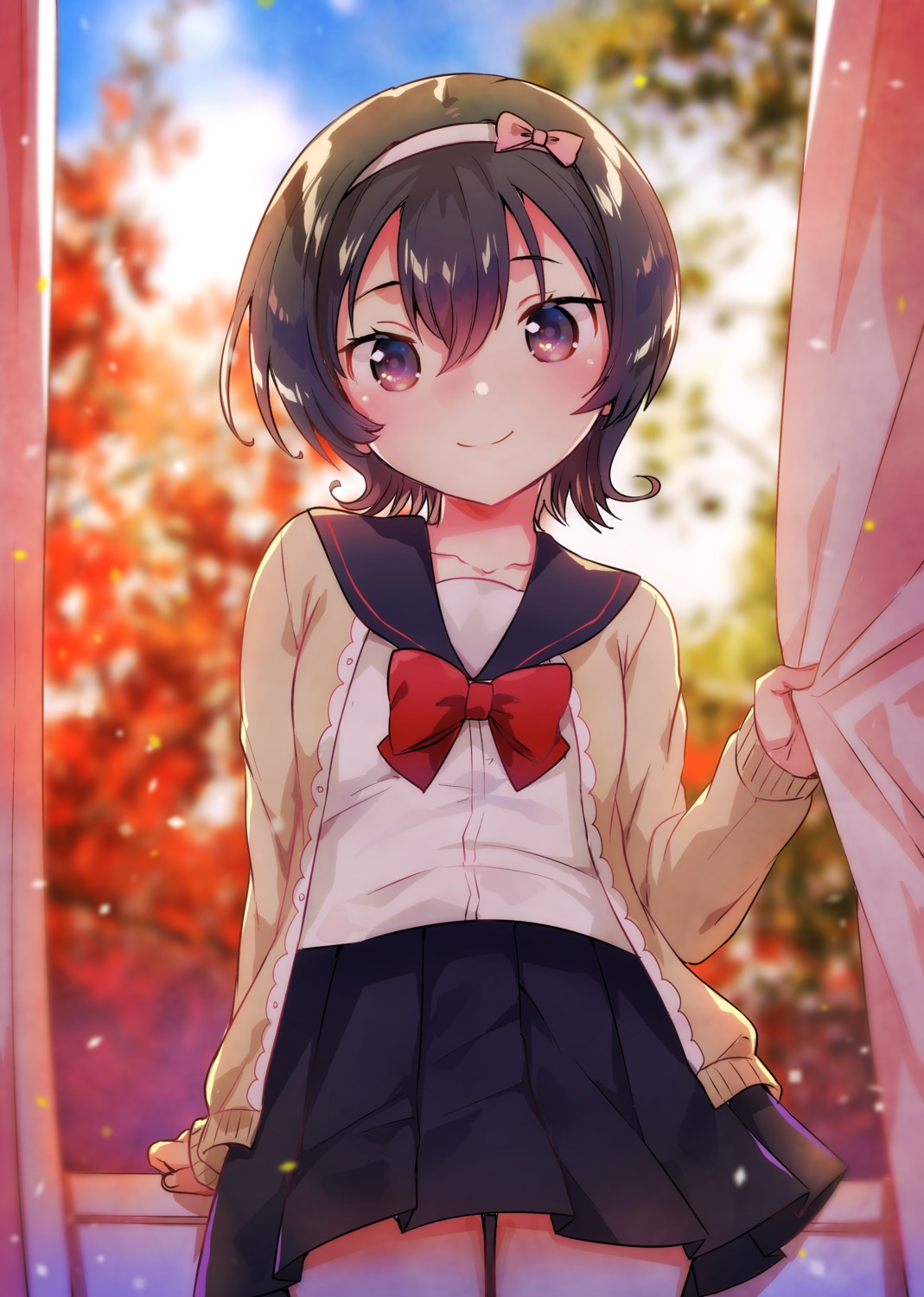 ichihaya, seifuku, sweater