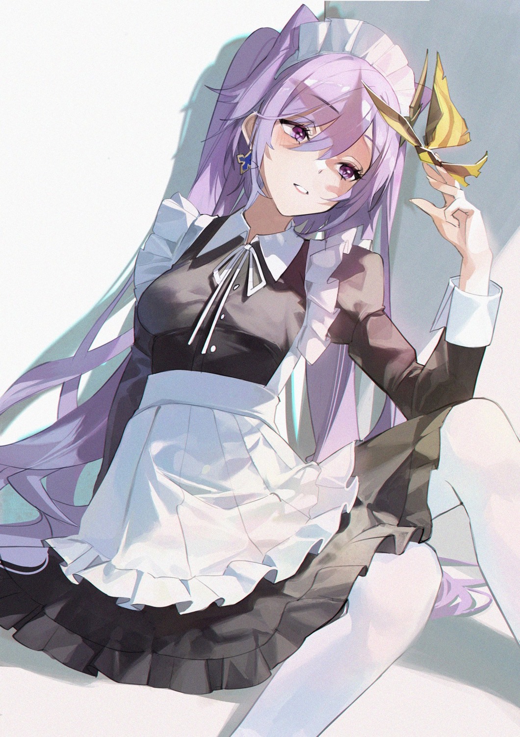 genshin_impact, keqing, maid, retty2706