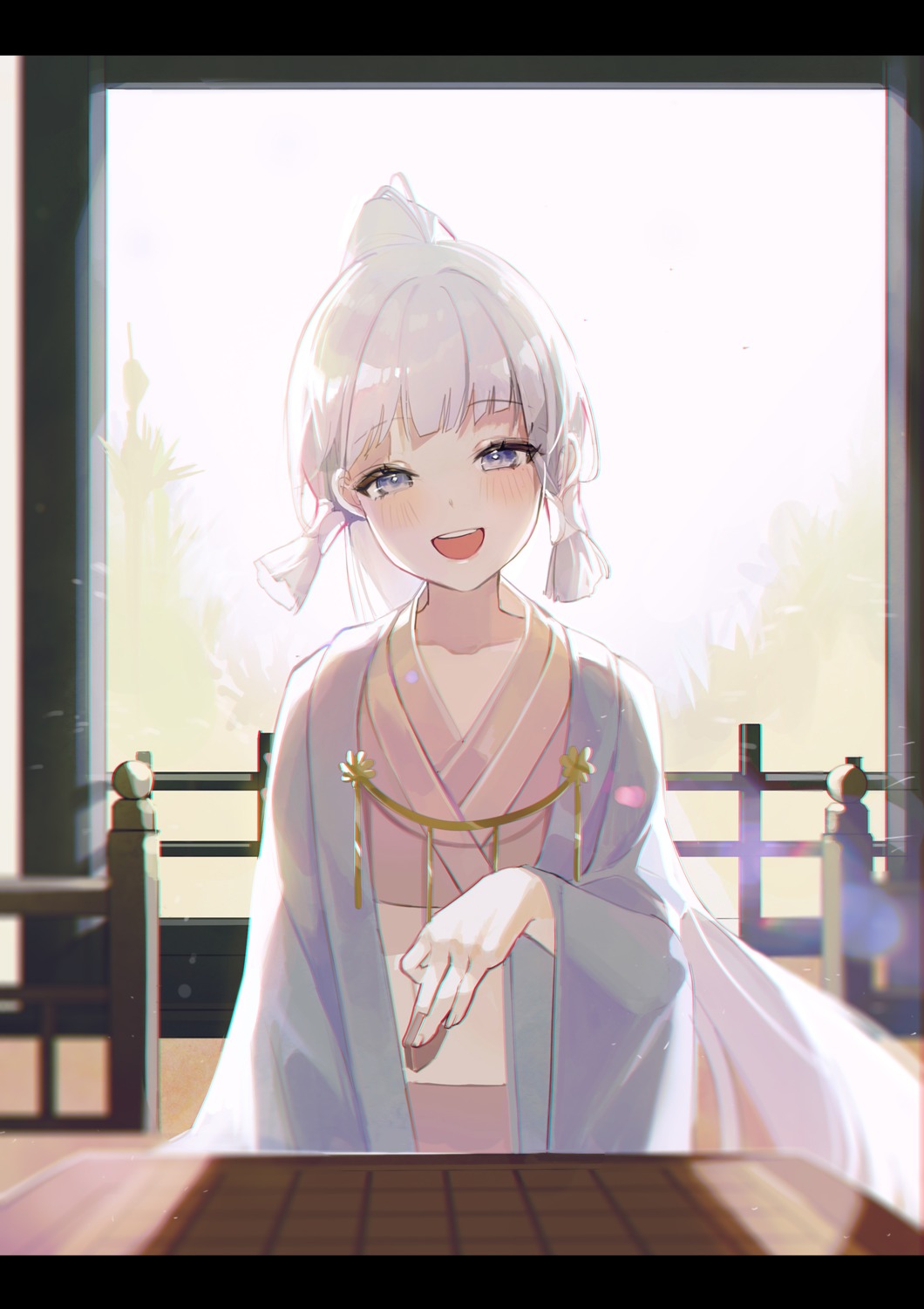 genshin_impact, kamisato_ayaka, kimono, retty2706