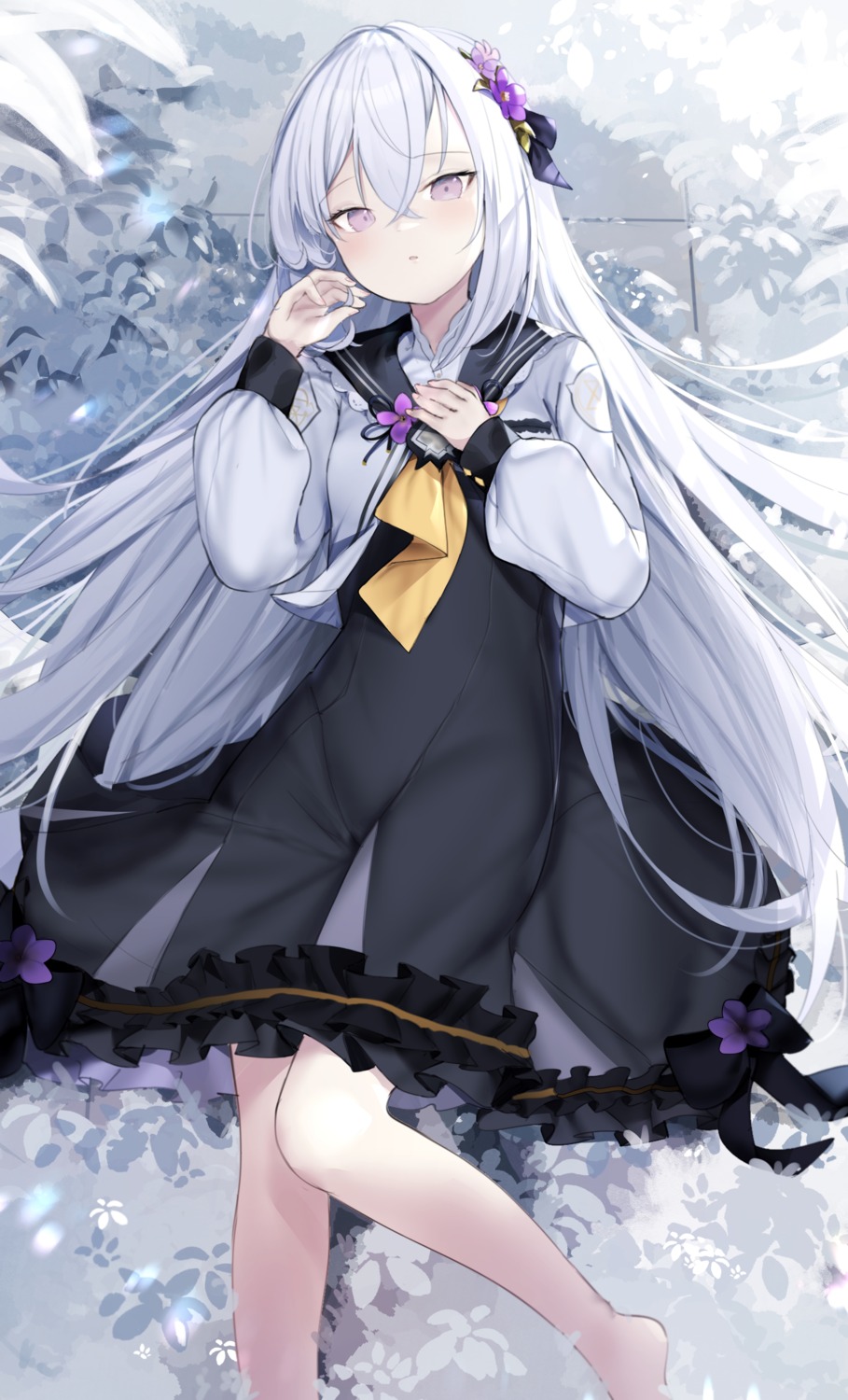 blue_archive, dress, shirasu_azusa, somray
