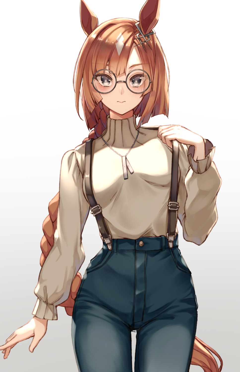 animal_ears, ikuno_dictus_(umamusume), megane, uma_musume_pretty_derby, yu_ni_t