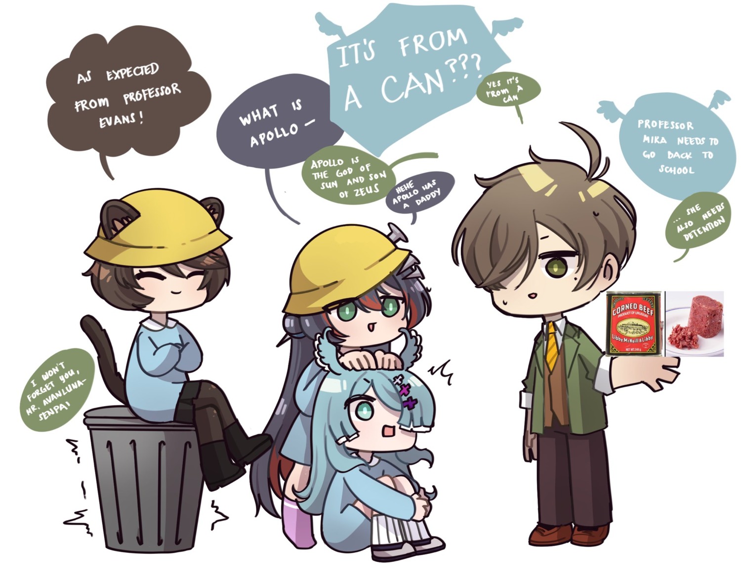 animal_ears, elira_pendora, hyona_elatiora, mika_melatika, nijisanji, nijisanji_en, nijisanji_id, reza_avanluna, s_h_i_e, tail, wings