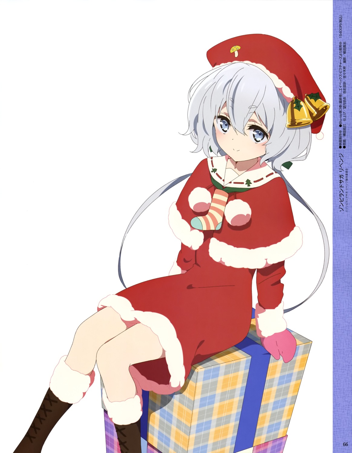 christmas, dress, konno_junko, yokota_takumi, zombieland_saga