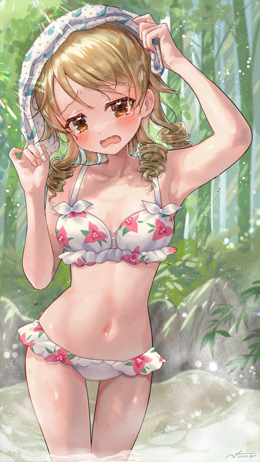 bikini, cleavage, morikubo_nono, swimsuits, the_idolm@ster, the_idolm@ster_cinderella_girls, wet, yukinuno