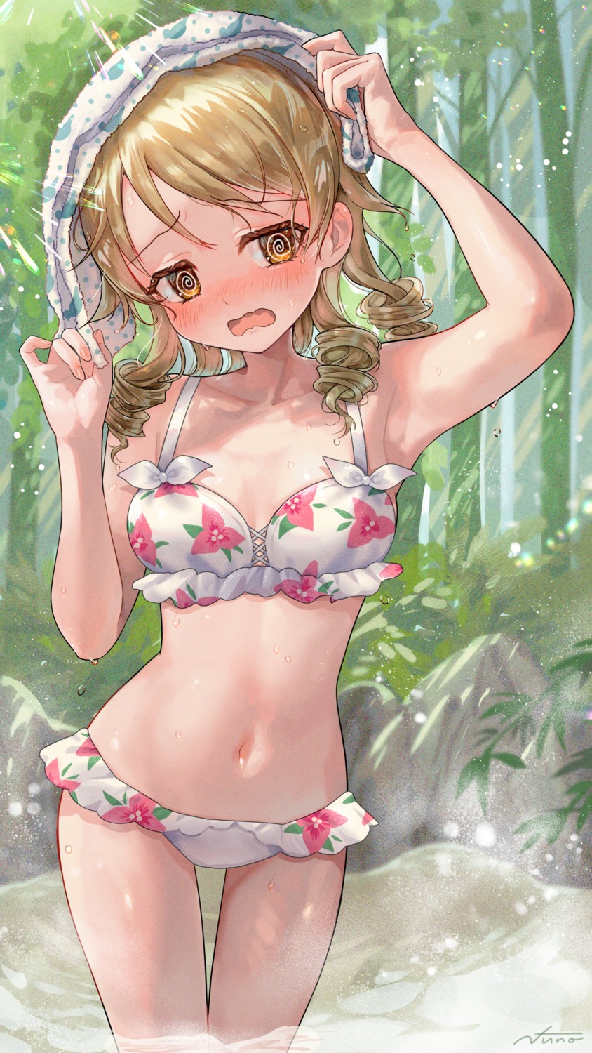 bikini, cleavage, morikubo_nono, swimsuits, the_idolm@ster, the_idolm@ster_cinderella_girls, wet, yukinuno