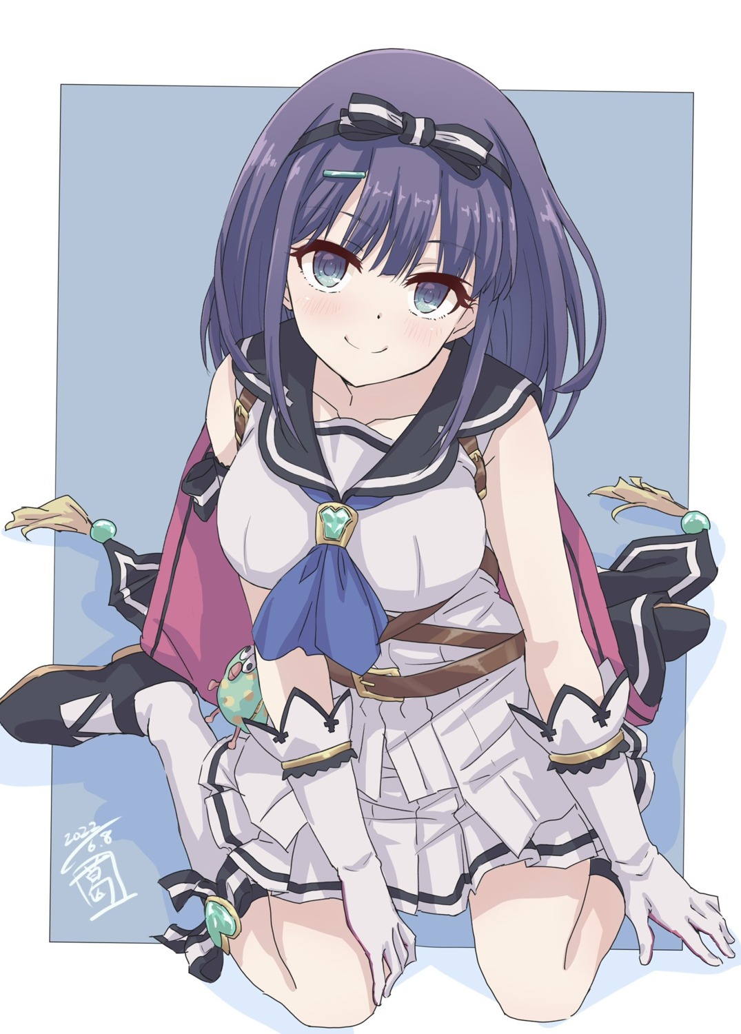 kuzuyu_(kuzuyu_sekiya), nagare_misora, princess_connect!, princess_connect!_re:dive, seifuku