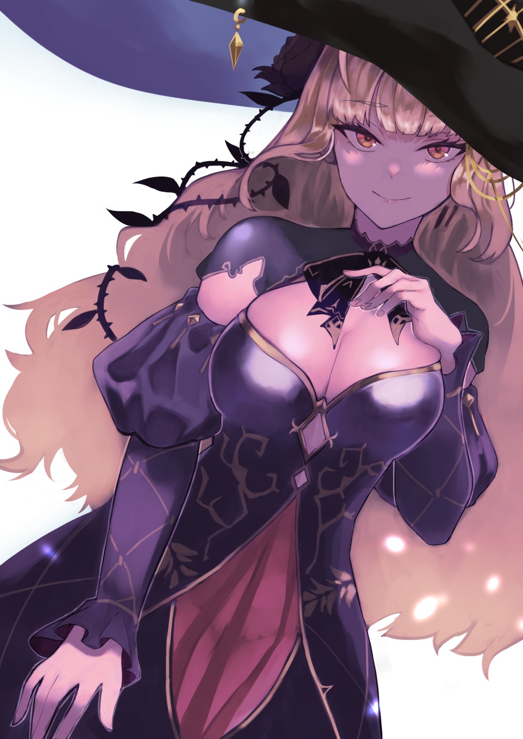 dress, lunateelf, nijisanji, nijisanji_seeds, takamiya_rion, witch