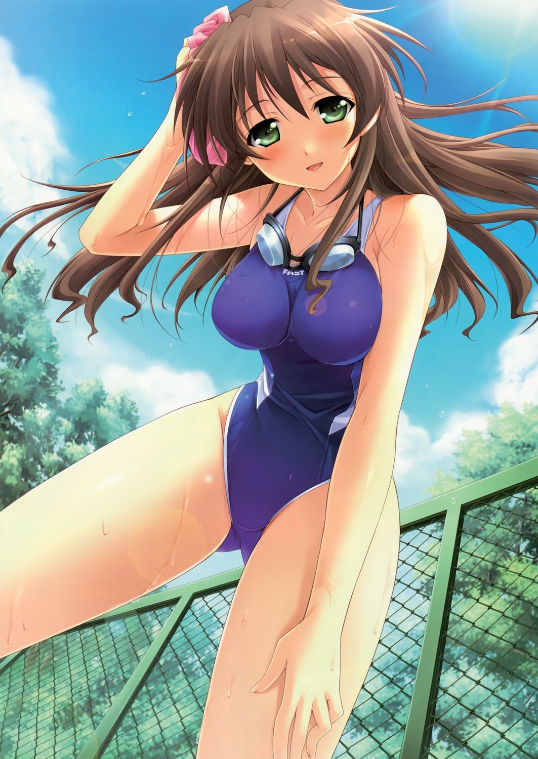 higa_yukari, itou_hinako, natsu_no_ame, swimsuits