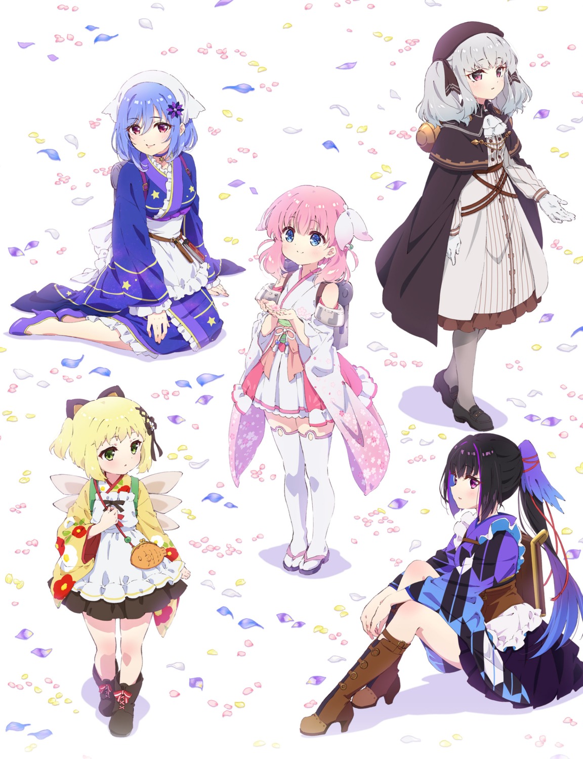 gekka_(prima_doll), haizakura, heels, houkiboshi_(prima_doll), japanese_clothes, karasuba_(prima_doll), maid, prima_doll