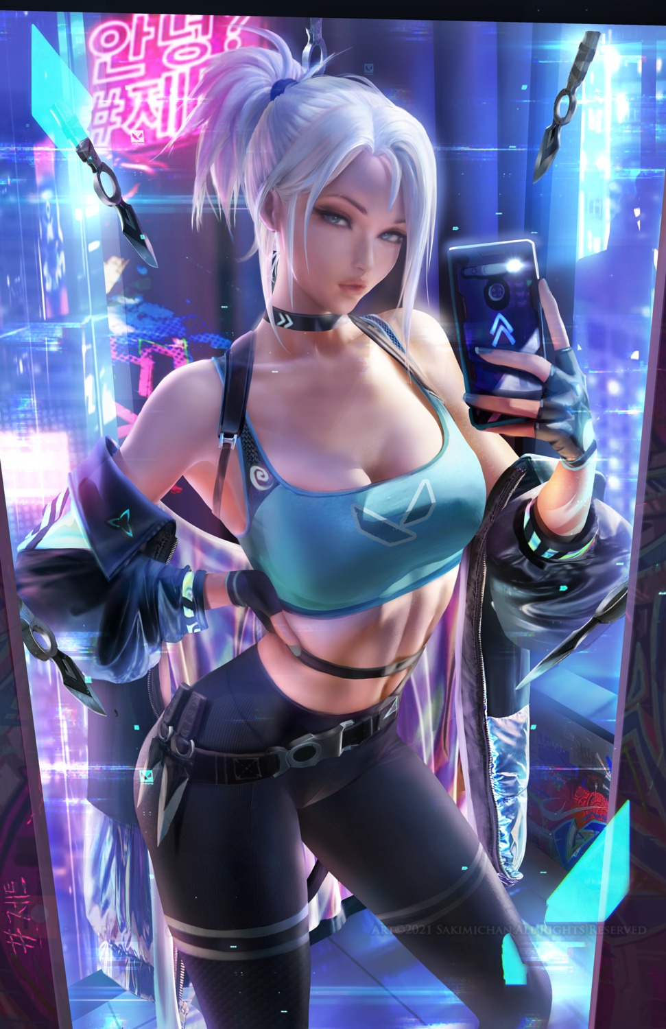 bra, jett_(valorant), sakimichan, selfie, valorant