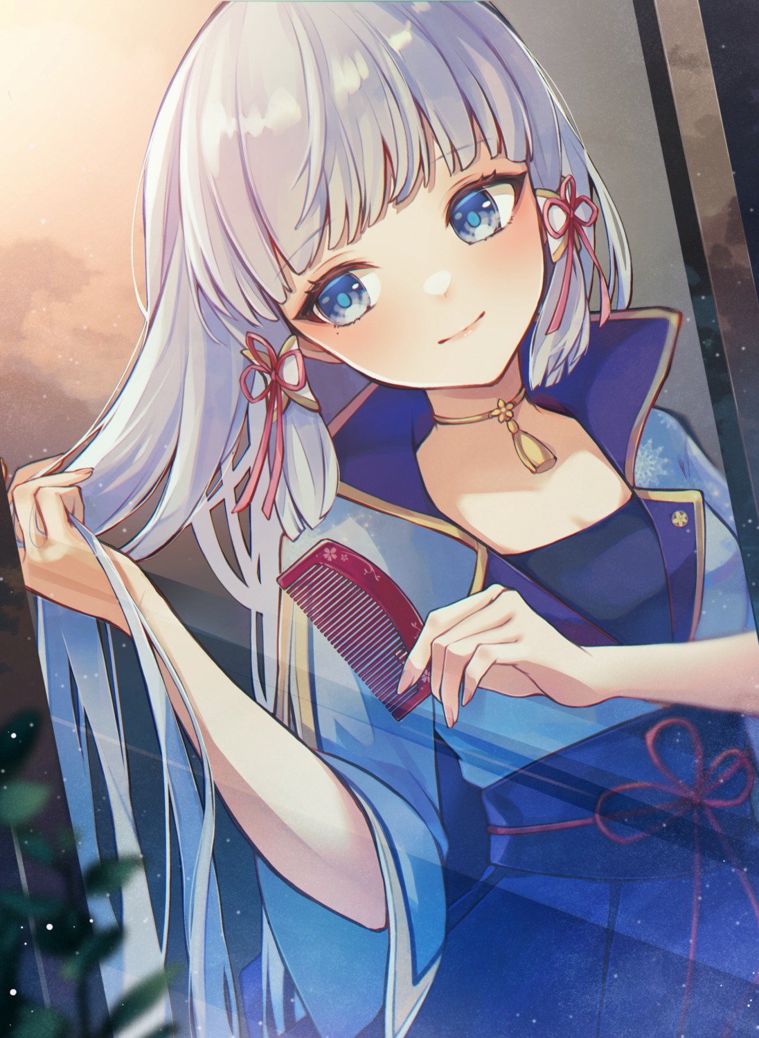 7aka_ne11, genshin_impact, japanese_clothes, kamisato_ayaka