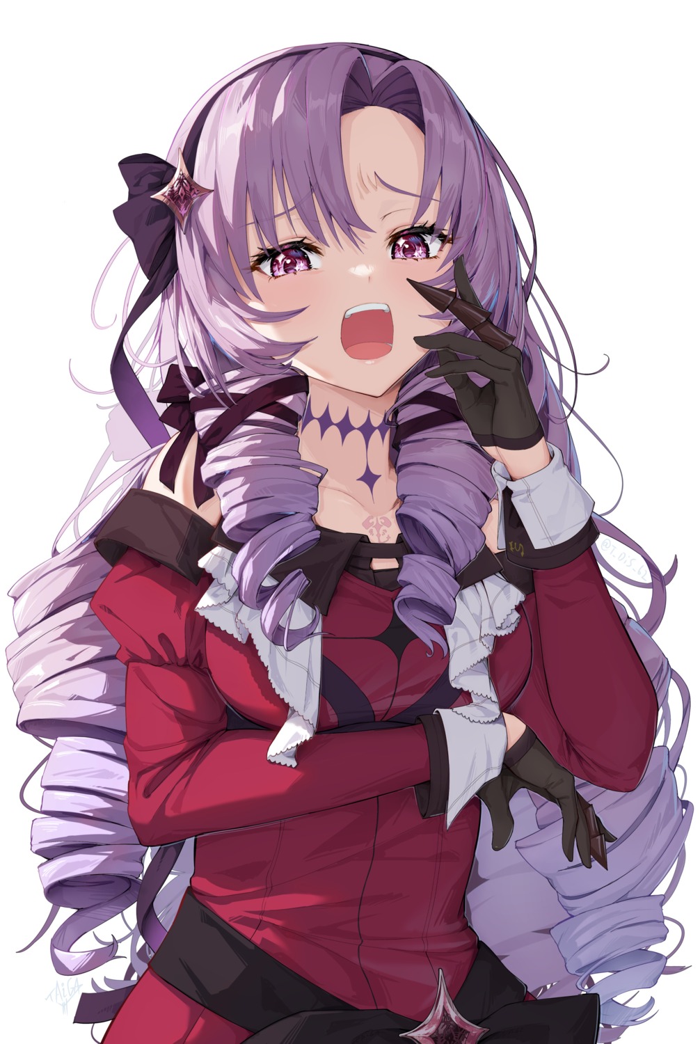 dress, hyakumantenbara_salome, nijisanji, taiga, tattoo