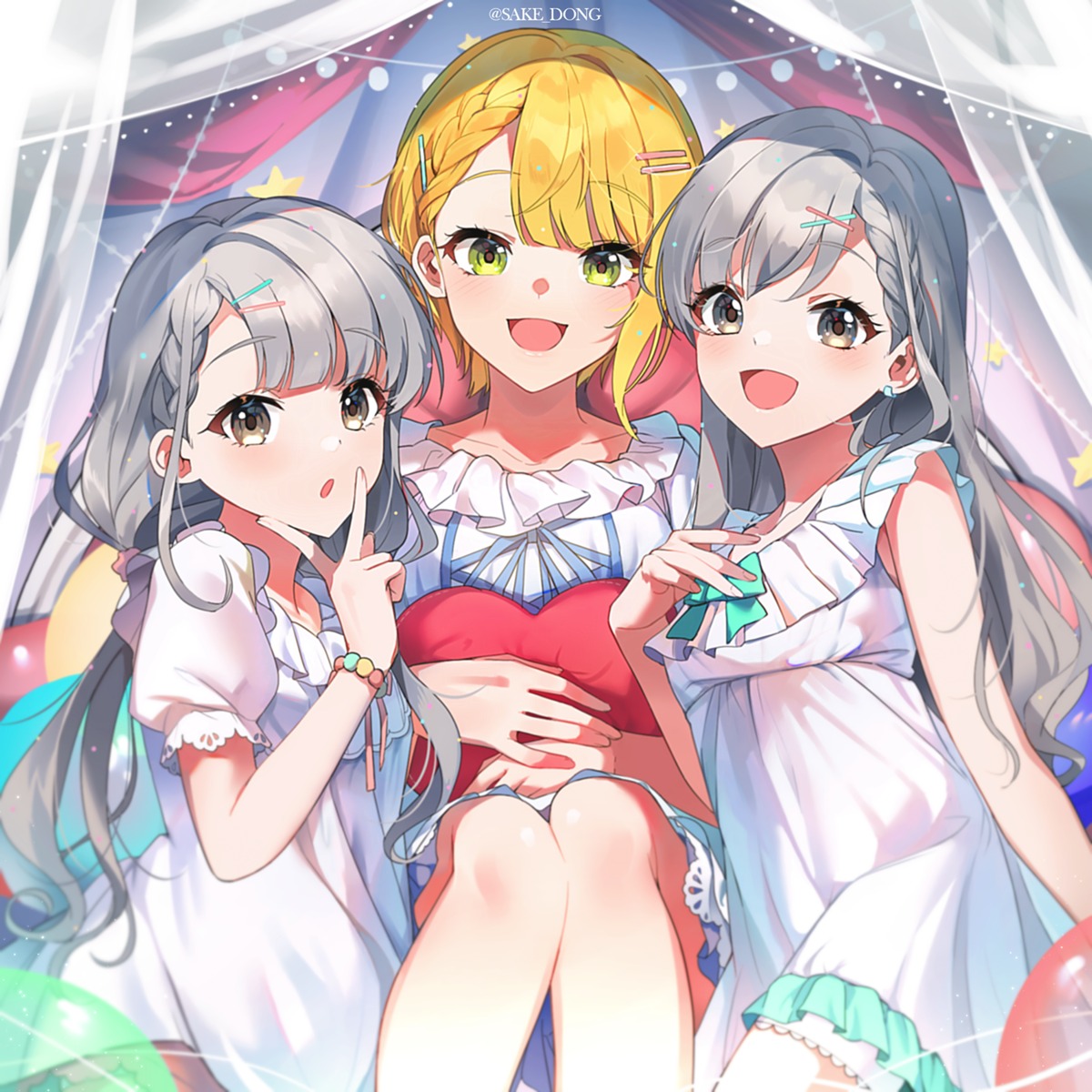 dress, hisakawa_hayate, hisakawa_nagi, miyamoto_frederica, sake_dong, the_idolm@ster, the_idolm@ster_cinderella_girls, the_idolm@ster_cinderella_girls_starlight_stage